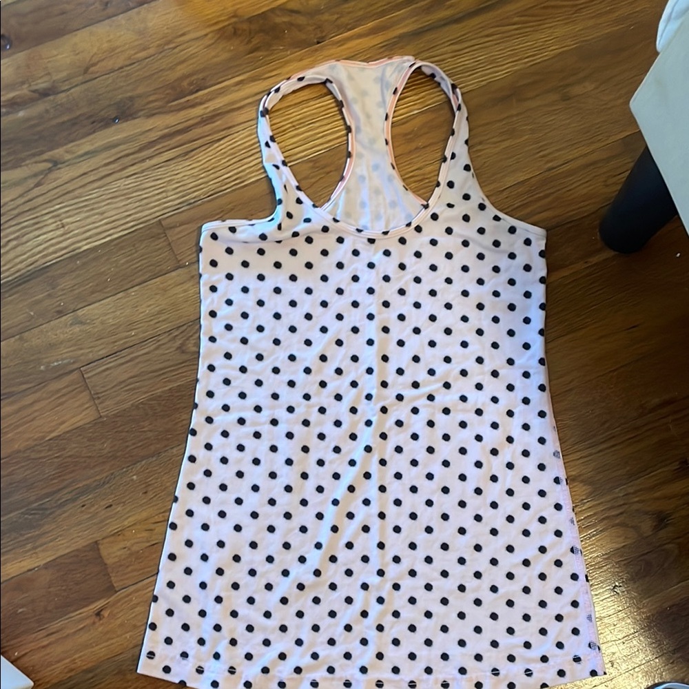 Polka Dot Racerback Tank Top